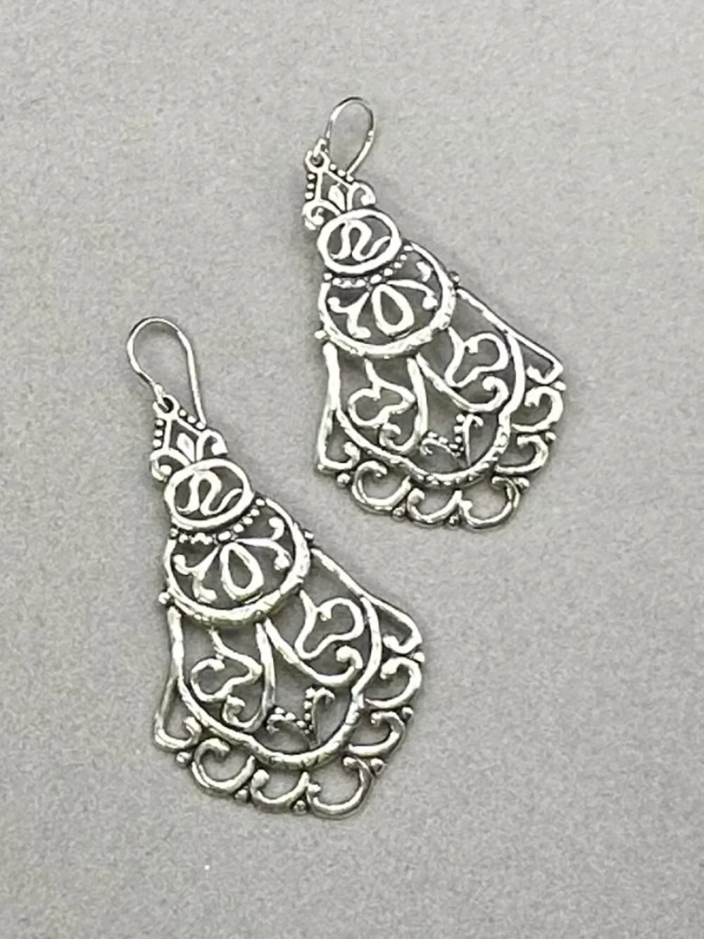 Silpada Sterling Silver Filigree “Flamenco Flare” Earrings